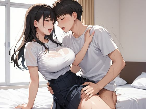 爆乳JDとイチャラブな関係になった話 - サンプル画像 5