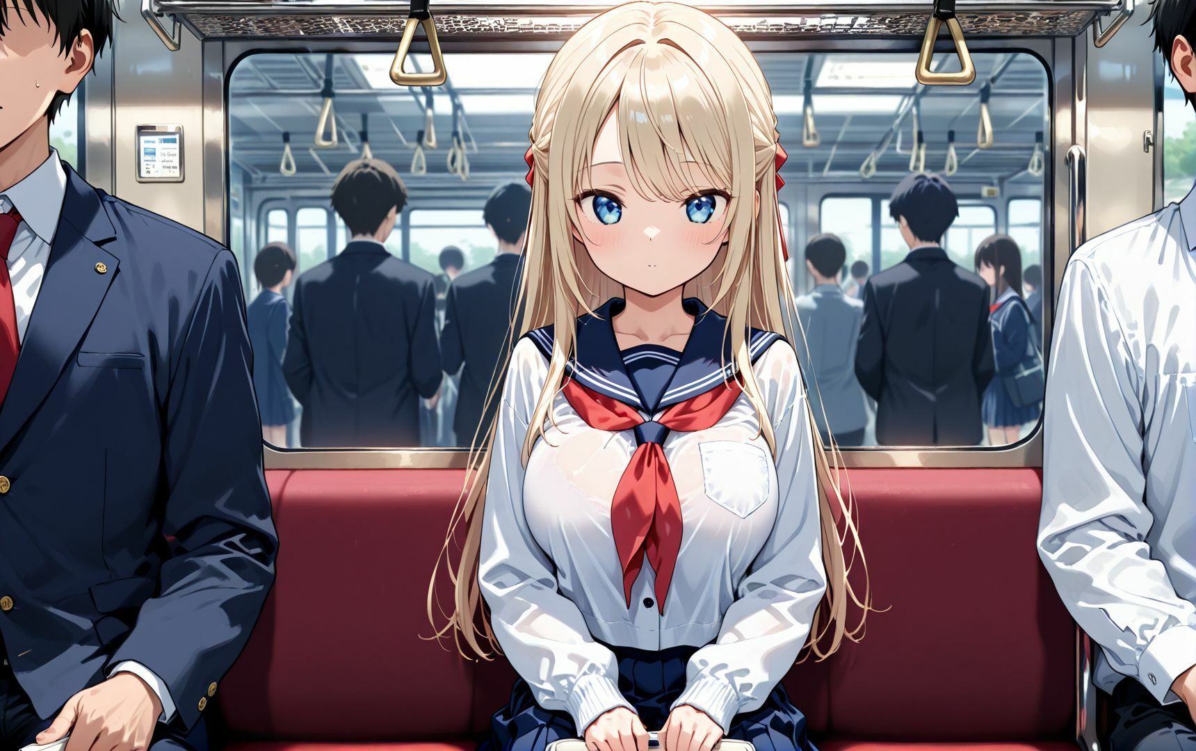 育ちの良い少女を電車の中で襲っちゃった件 - サンプル画像 1