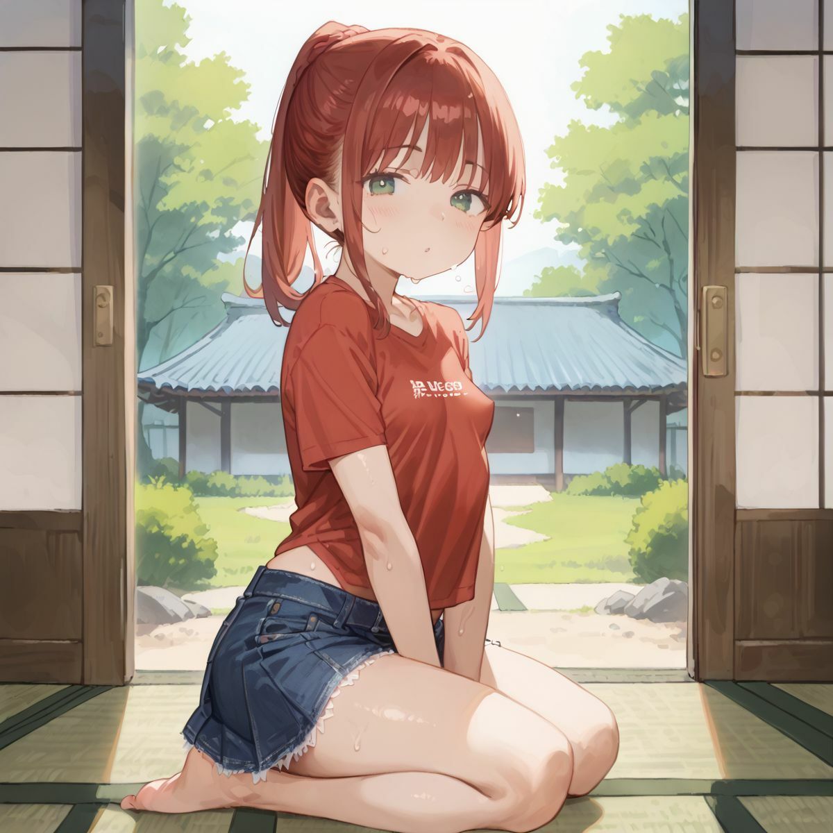 夏休みの自由研究に「動物の交尾」選んだつるぺた義妹のお手伝いをするために本番中出しえっちで実践授業をしてあげる01 - サンプル画像 2