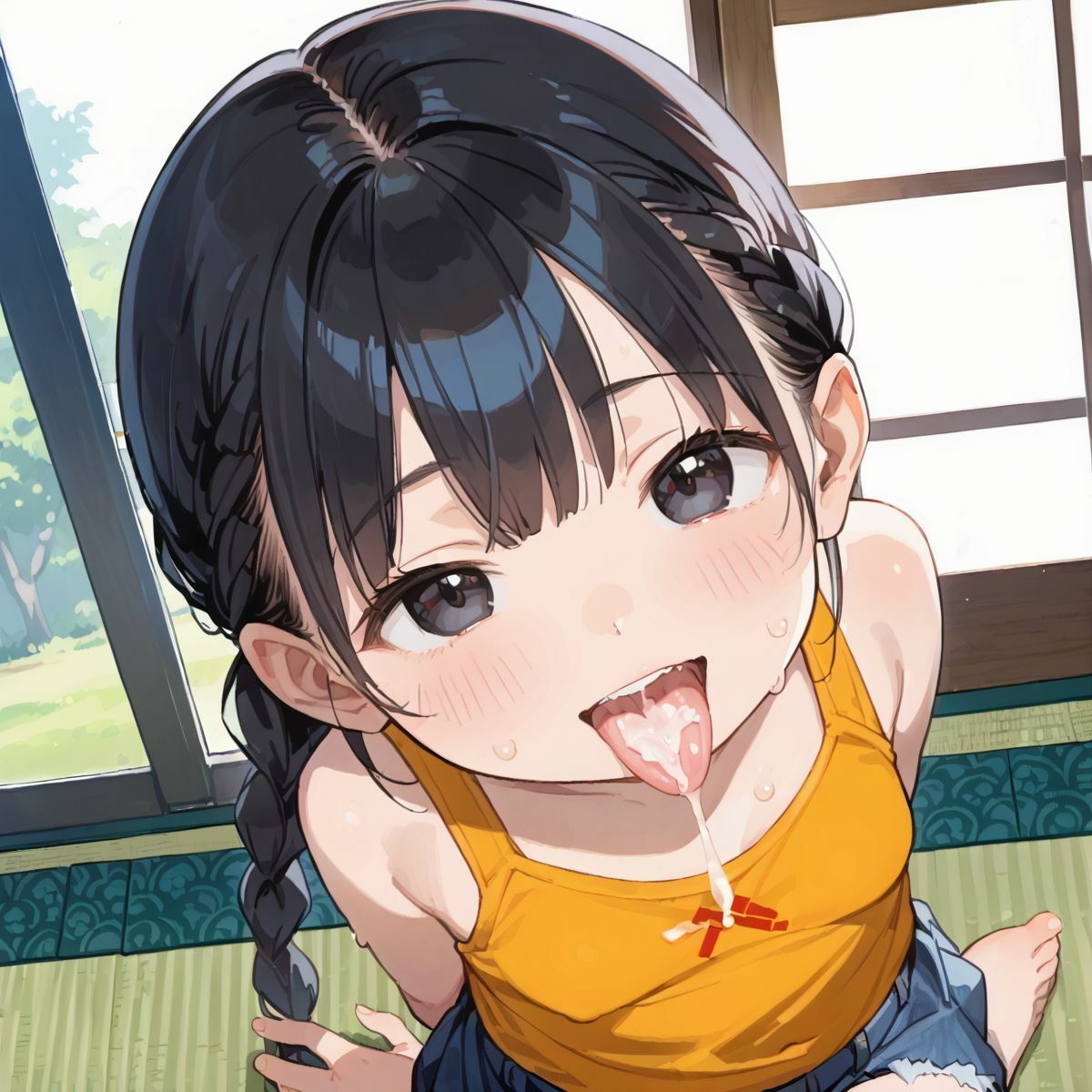 夏休みの自由研究に「動物の交尾」選んだつるぺた義妹のお手伝いをするために本番中出しえっちで実践授業をしてあげる01 - サンプル画像 4