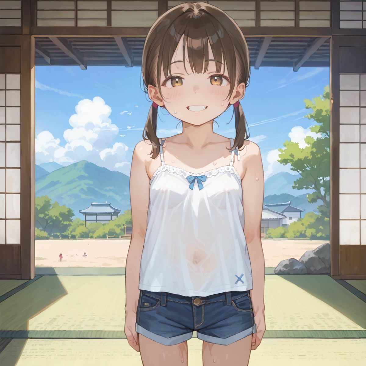 夏休みの自由研究に「動物の交尾」選んだつるぺた義妹のお手伝いをするために本番中出しえっちで実践授業をしてあげる02 - サンプル画像 7