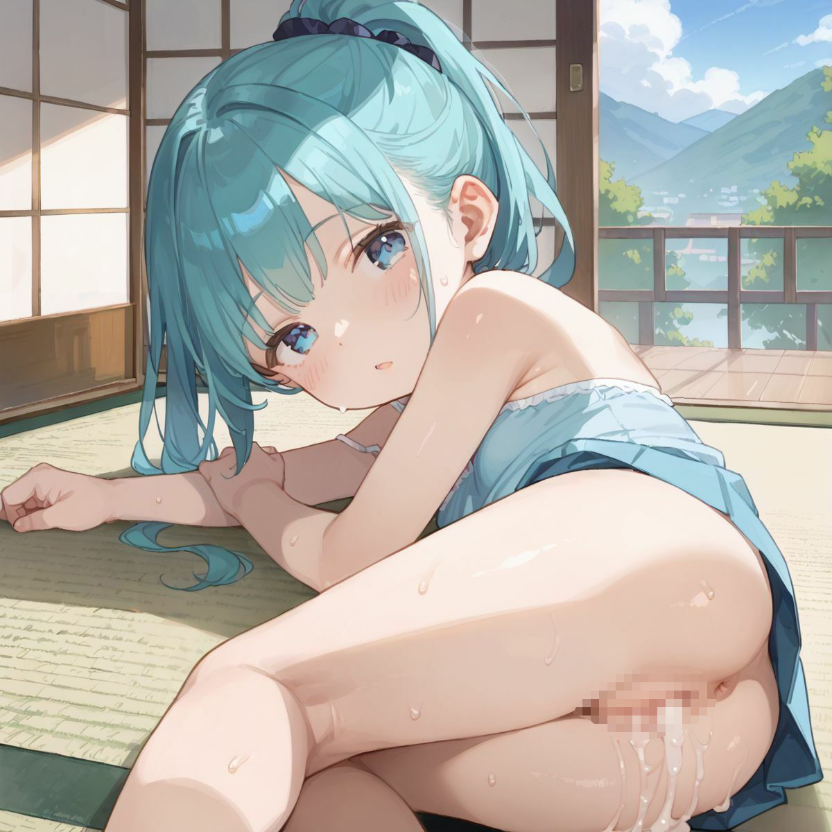 夏休みの自由研究に「動物の交尾」選んだつるぺた義妹のお手伝いをするために本番中出しえっちで実践授業をしてあげる03 - サンプル画像 3