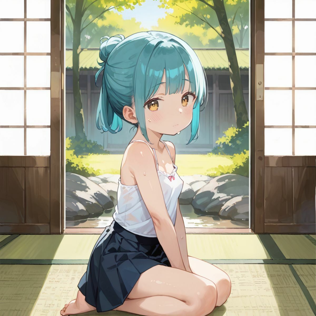 夏休みの自由研究に「動物の交尾」選んだつるぺた義妹のお手伝いをするために本番中出しえっちで実践授業をしてあげる04 - サンプル画像 6