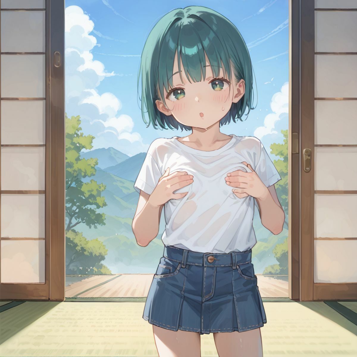 夏休みの自由研究に「動物の交尾」選んだつるぺた義妹のお手伝いをするために本番中出しえっちで実践授業をしてあげる04 - サンプル画像 7