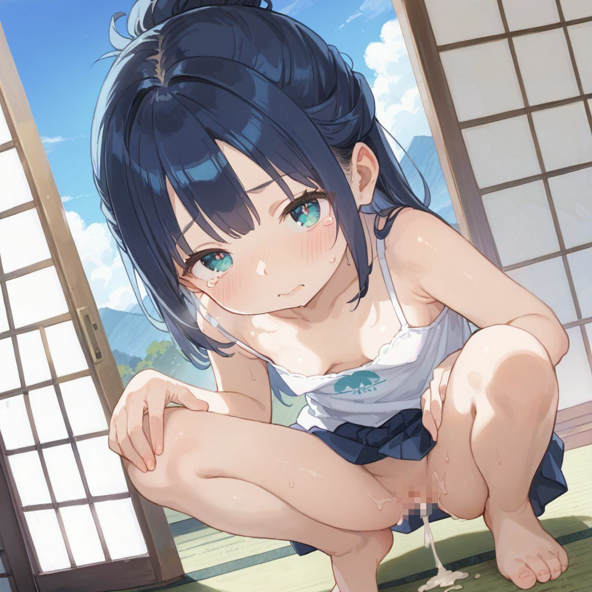 夏休みの自由研究に「動物の交尾」選んだつるぺた義妹のお手伝いをするために本番中出しえっちで実践授業をしてあげる05 - サンプル画像 4