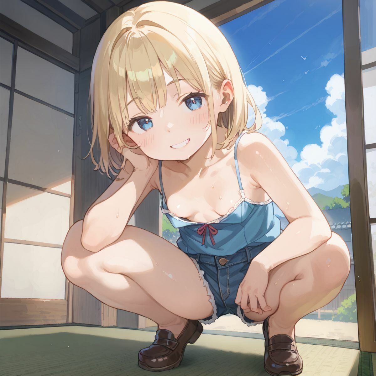 夏休みの自由研究に「動物の交尾」選んだつるぺた義妹のお手伝いをするために本番中出しえっちで実践授業をしてあげる05 - サンプル画像 7