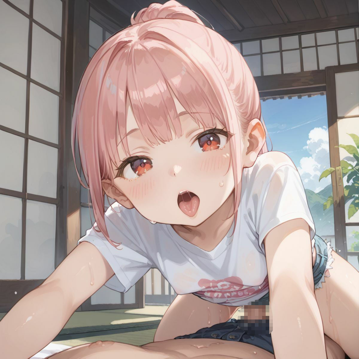 夏休みの自由研究に「動物の交尾」選んだつるぺた義妹のお手伝いをするために本番中出しえっちで実践授業をしてあげる06 - サンプル画像 1