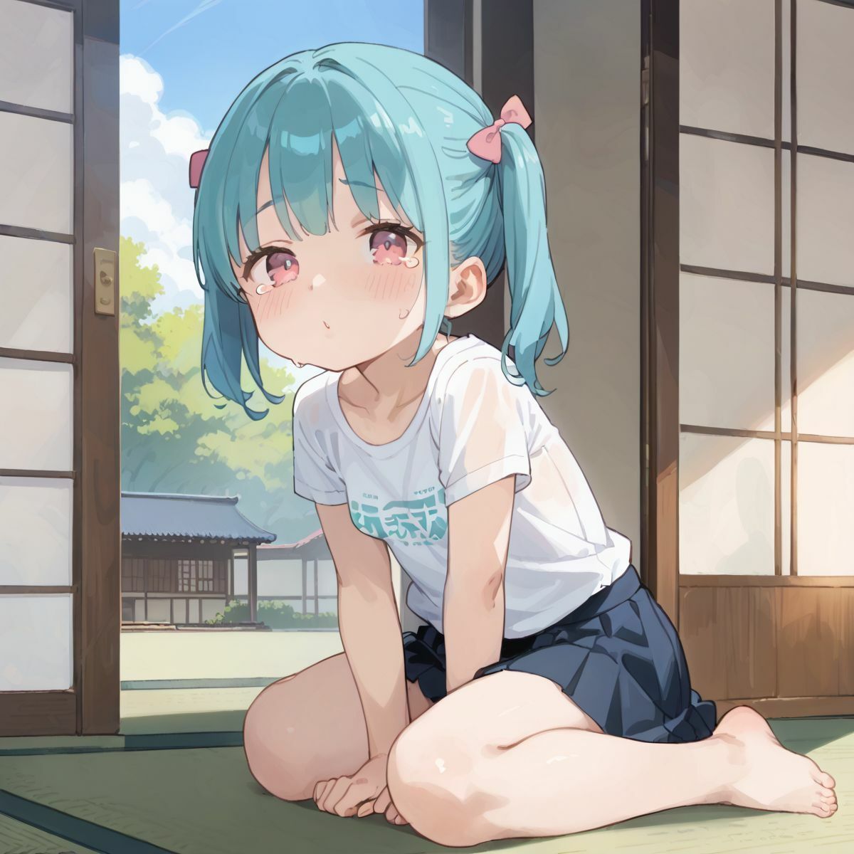 夏休みの自由研究に「動物の交尾」選んだつるぺた義妹のお手伝いをするために本番中出しえっちで実践授業をしてあげる06 - サンプル画像 5