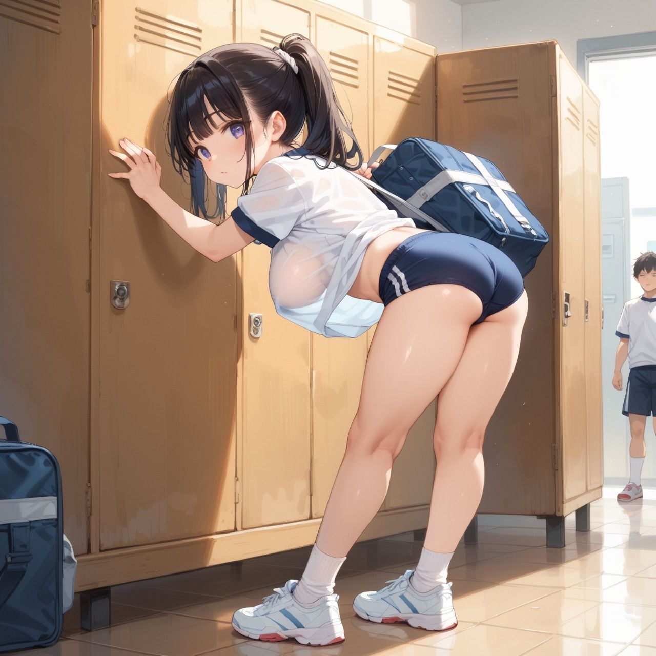 体育祭で【ブルマ】に着替えたら【強●ふぇら】から【挿入］された - サンプル画像 6