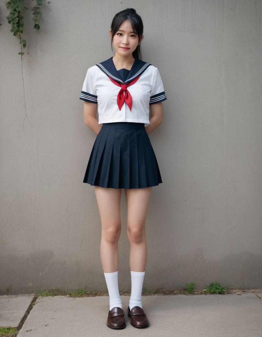 開脚女子校生5 緊縛ポニーテール編 緊縛体験会のはずが、アソコ丸出しにされました - サンプル画像 1