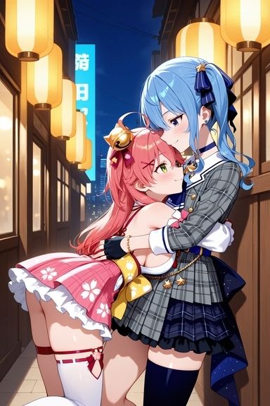 【エロライブ】み◯めっと百合プレイ - サンプル画像 1