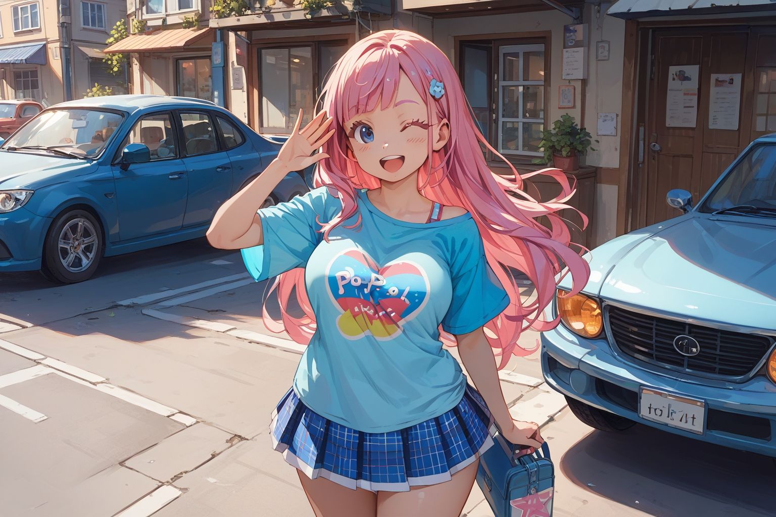 車の中でどっちが先にイクかのチキンレース - サンプル画像 1