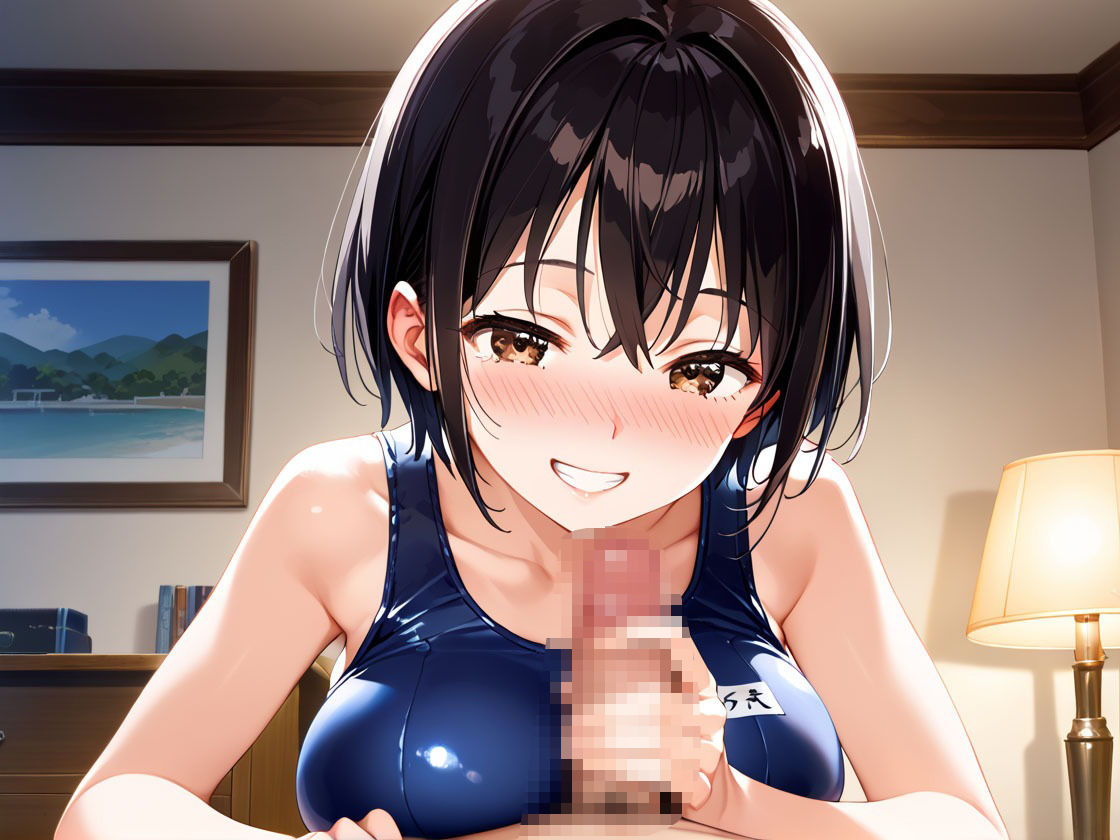 制服×スク水  巨乳妹といちゃらぶSEX - サンプル画像 7