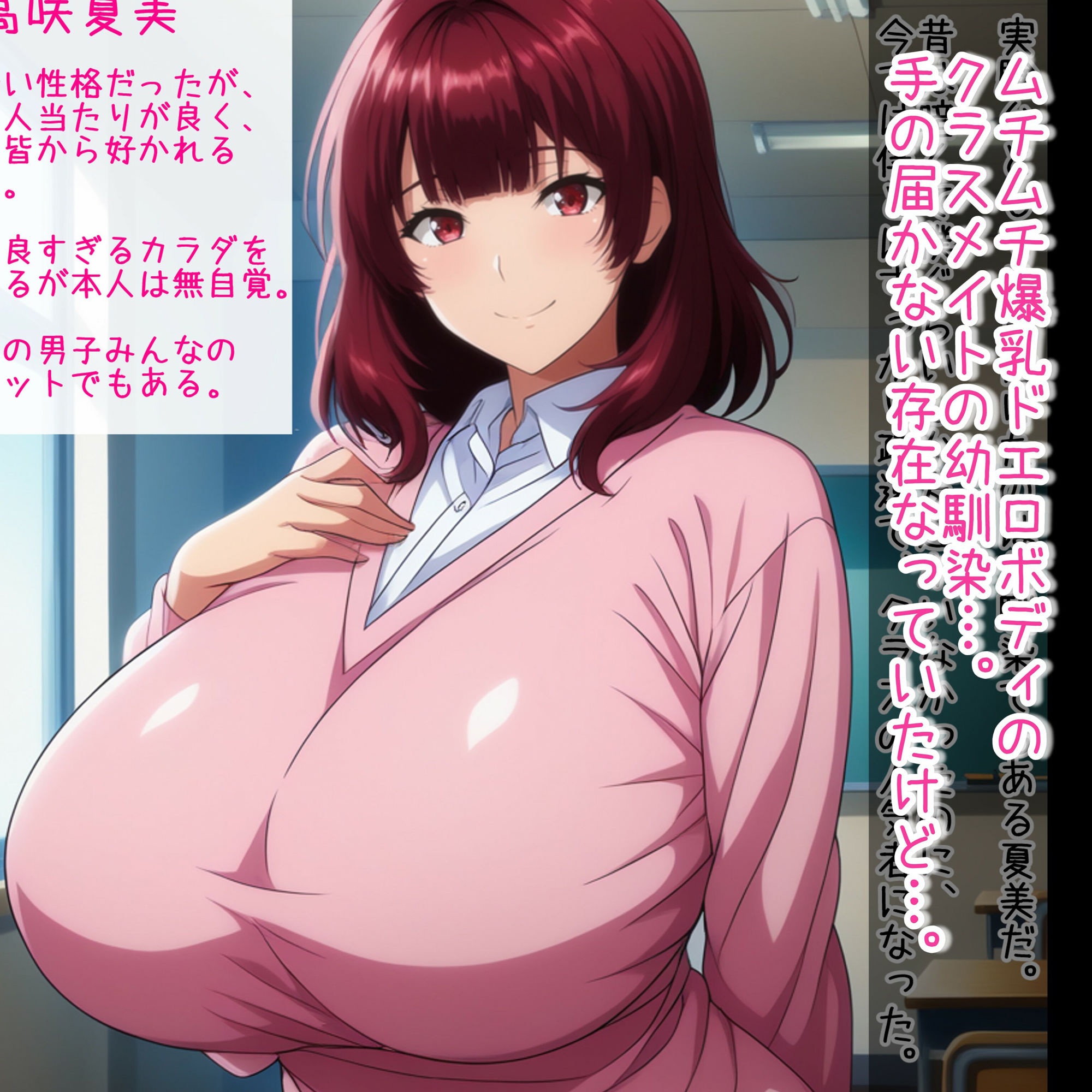 超爆乳もド貧乳も！クラスの女子全員ア〇リで僕専用オナホ化計画！ - サンプル画像 1