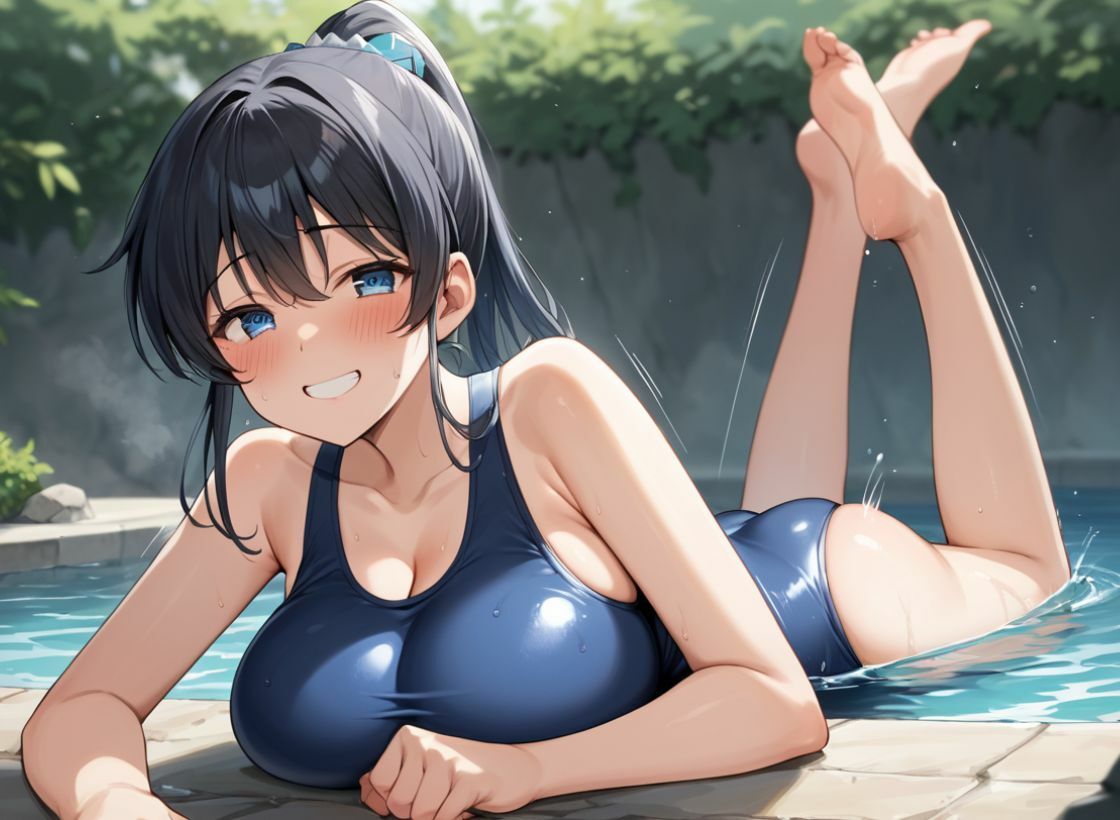 市民プールは中出し放題  爆乳女子校生を犯しまくる - サンプル画像 1