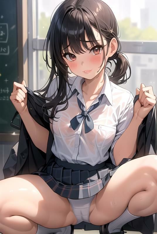 【はだかの幼馴染】 日常とは異なる風景が広がる教室 いつからこうなったんだろう・・ 君の湿ったYシャツが 色っぽいくて仕方がない  ＃16 - サンプル画像 5