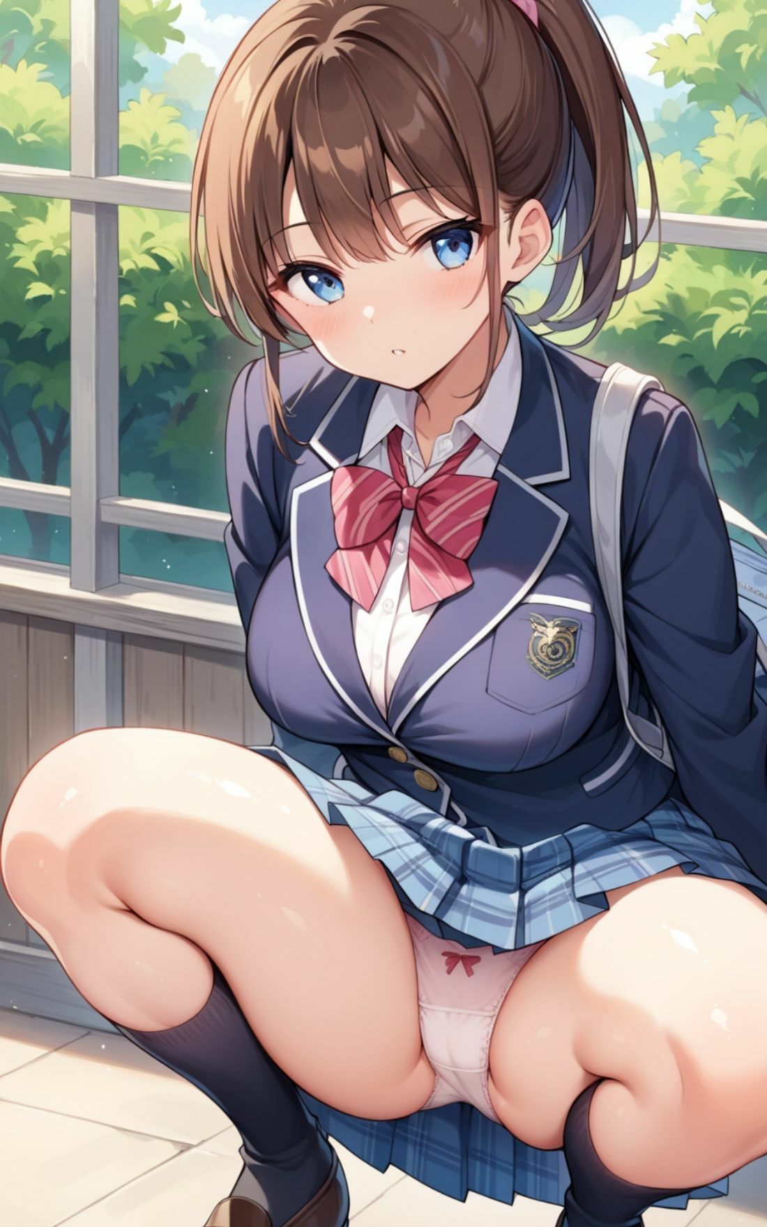 入学式直後に卒業する巨乳新入生  先輩に回される女子校生 - サンプル画像 4