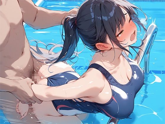 ねぇ、一発抜いていかない？巨乳スク水女子校生の誘惑！ - サンプル画像 6