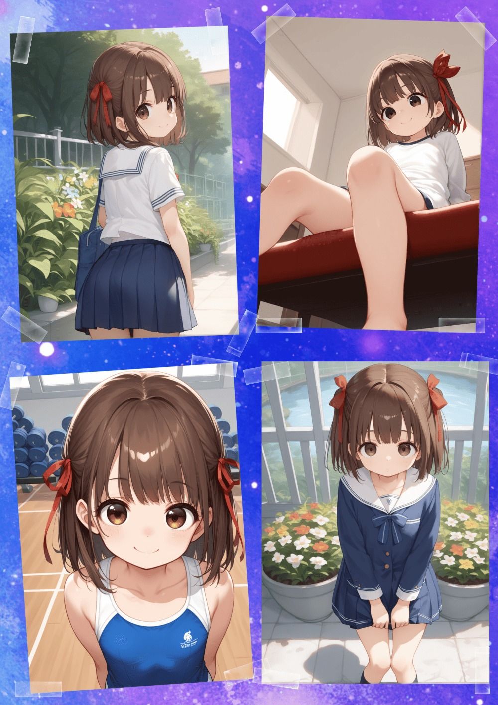 東京桜女学園 A組 プロフィール帳 - サンプル画像 2