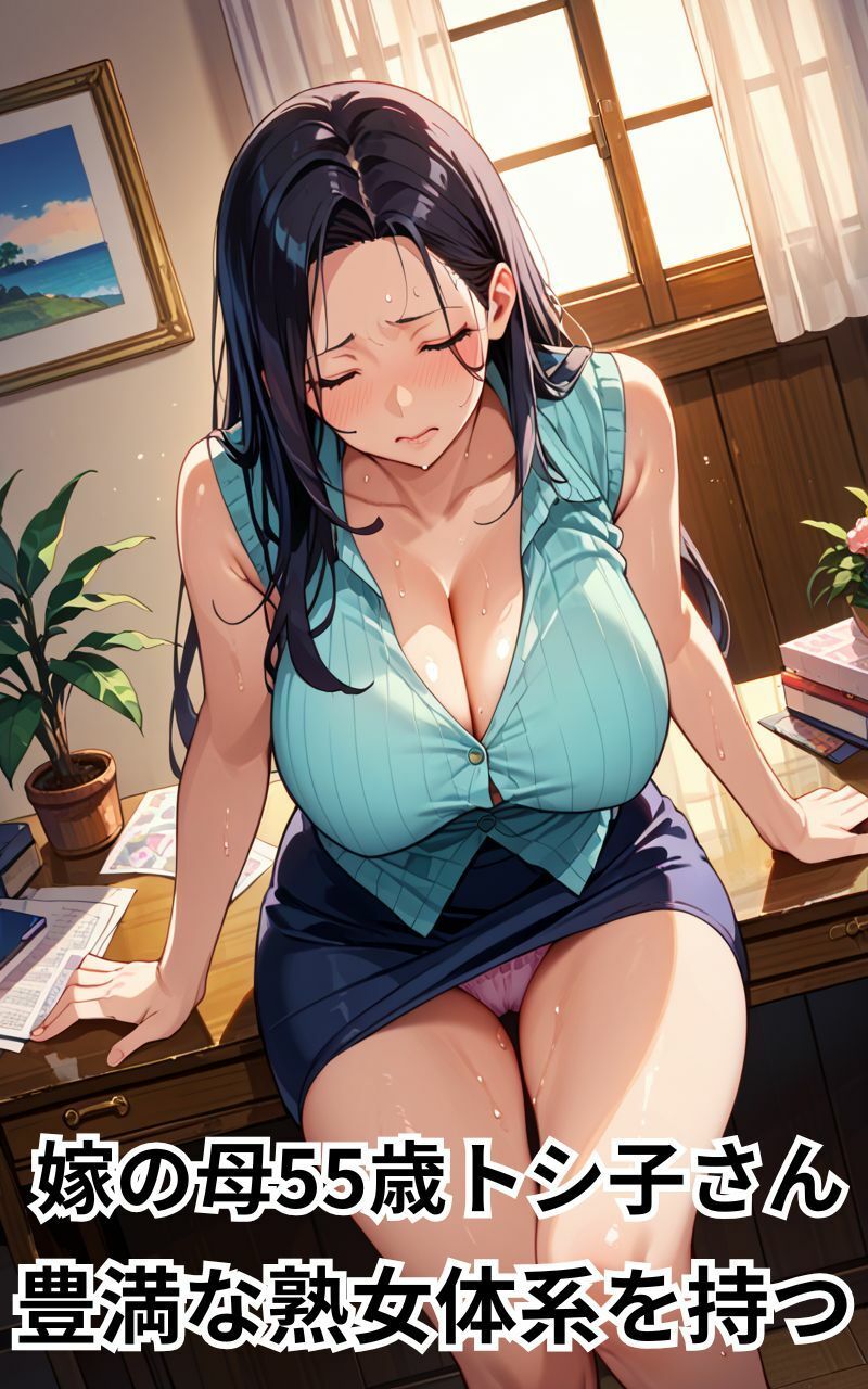 人妻の膣奥に連続中出し〜若い絶倫チ●ポに発情した爆乳義母〜 - サンプル画像 1