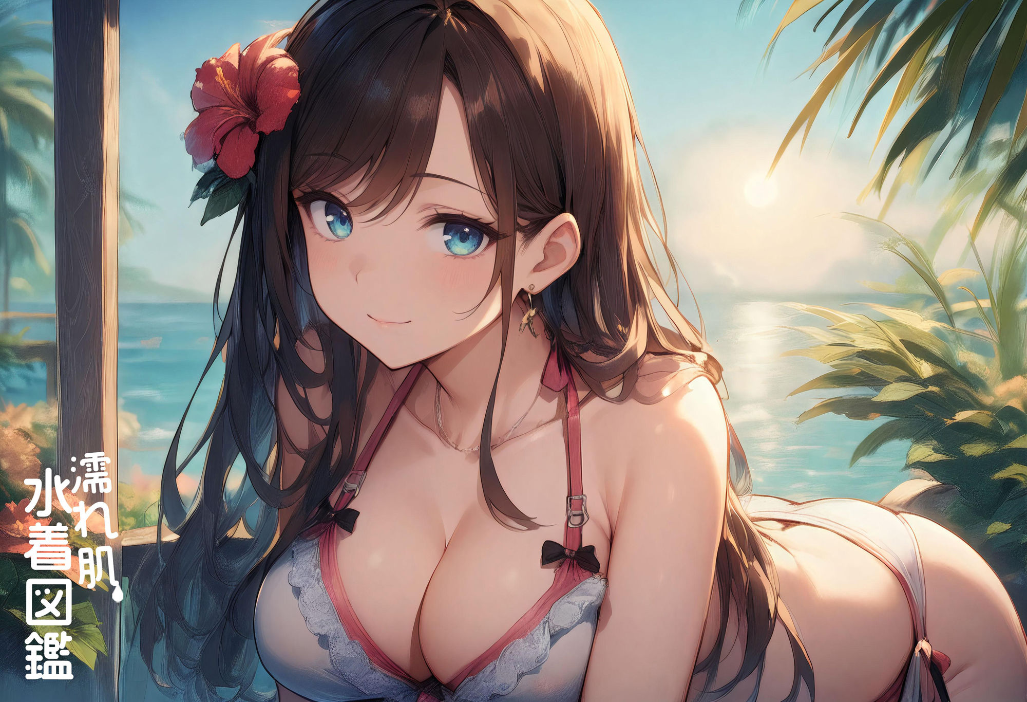 【4K超高画質】濡れ肌水着図鑑 - 若妻編 - - サンプル画像 1