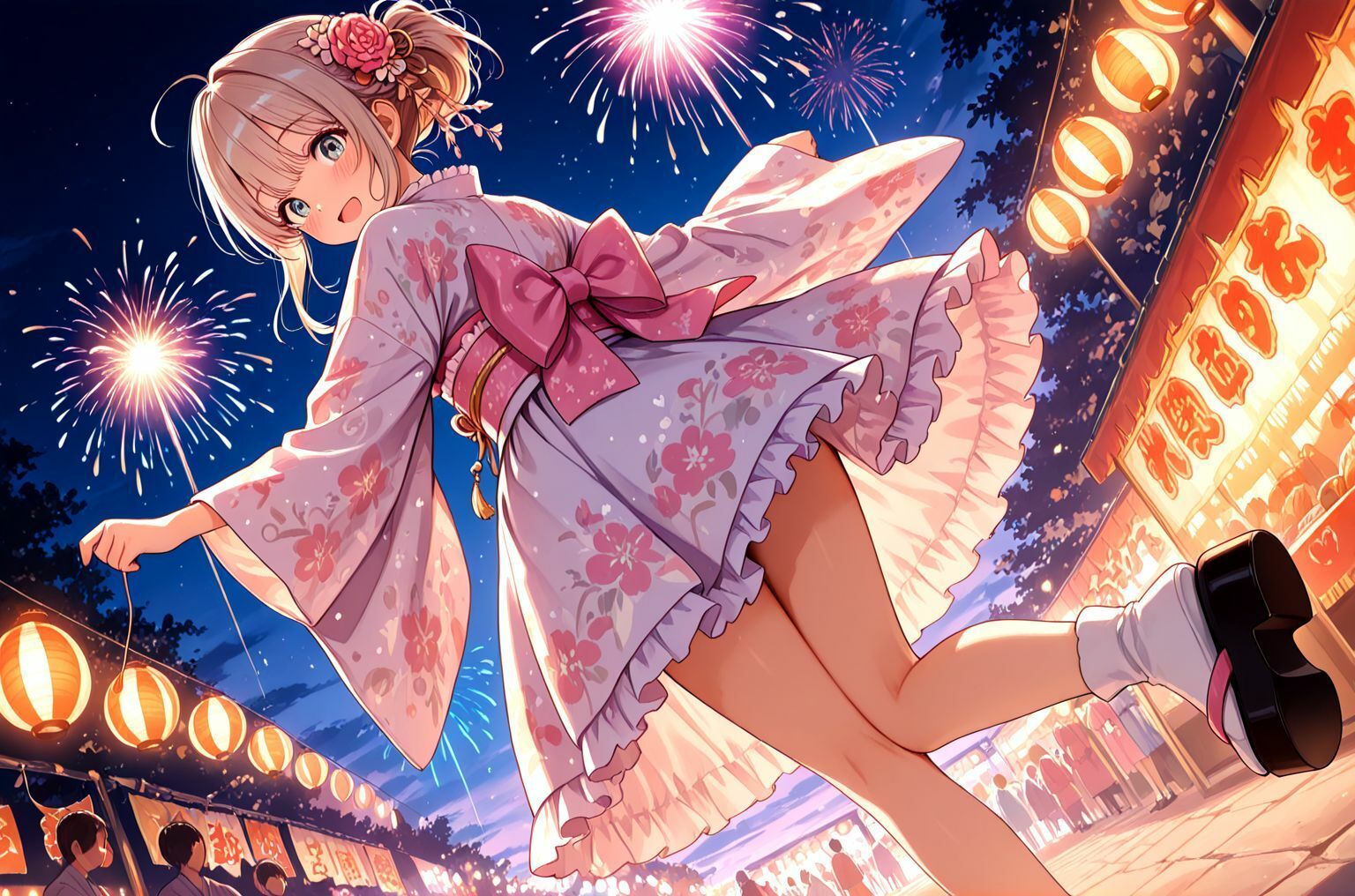 ミックスガールズコレクション  和服ミニスカ衣装のご当地美少女アイドルとえちえち打ち上げセックス - サンプル画像 2