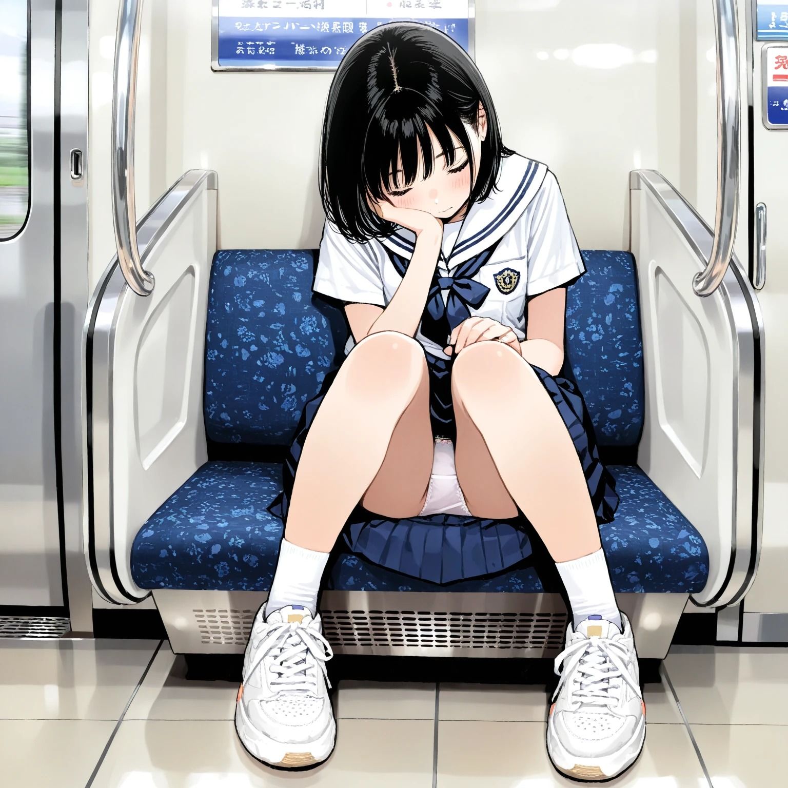 電車内パンチラ - サンプル画像 2