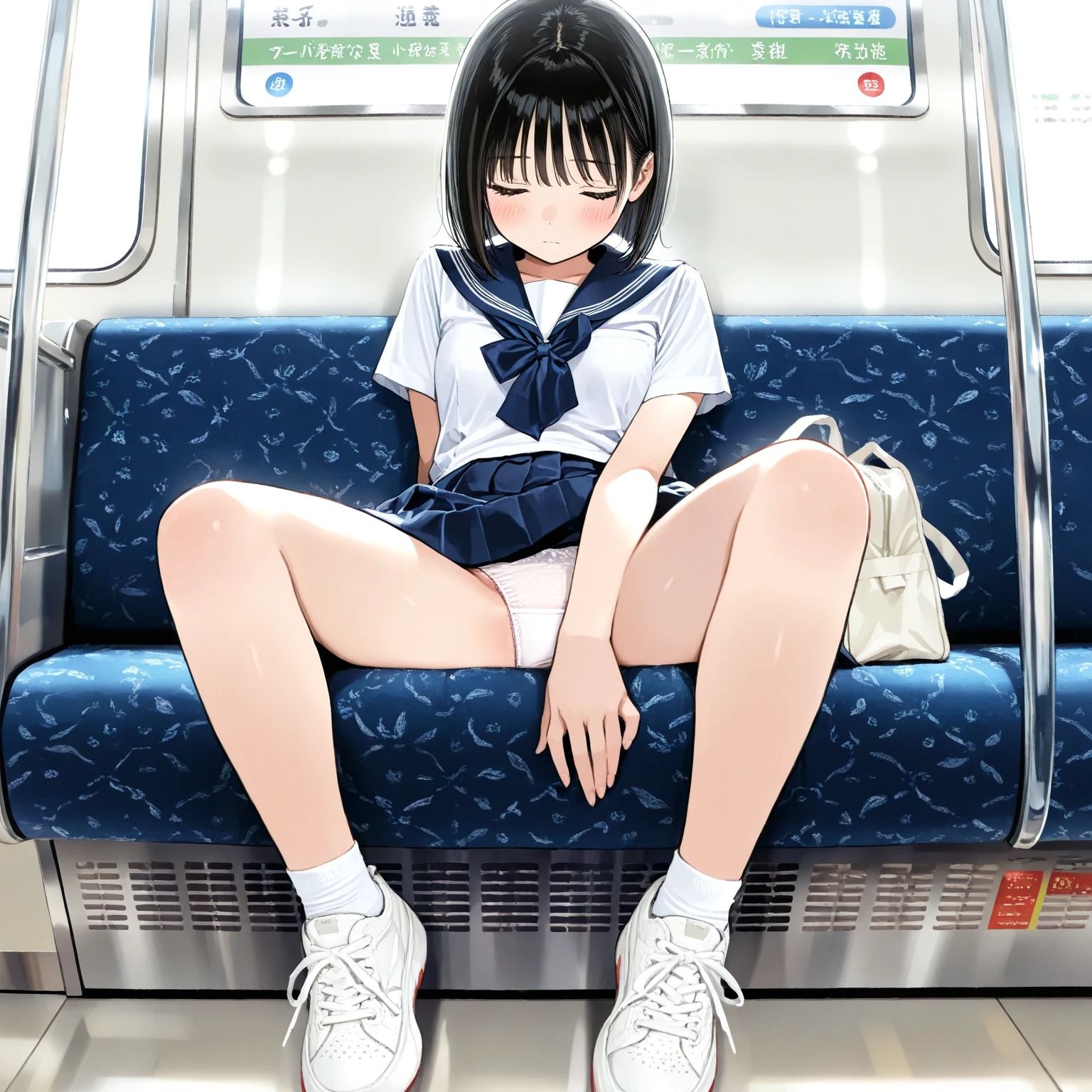 電車内パンチラ - サンプル画像 4