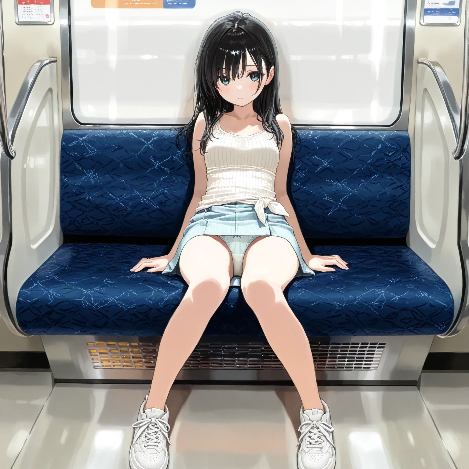 電車内パンチラ - サンプル画像 8