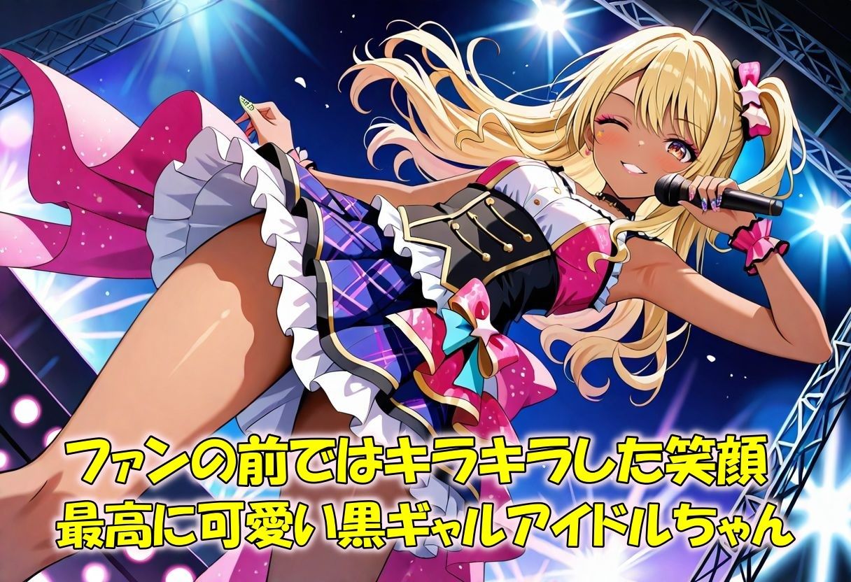 隠しきれない不良性癖 地下アイドル黒ギャルの堕落日誌 - サンプル画像 1