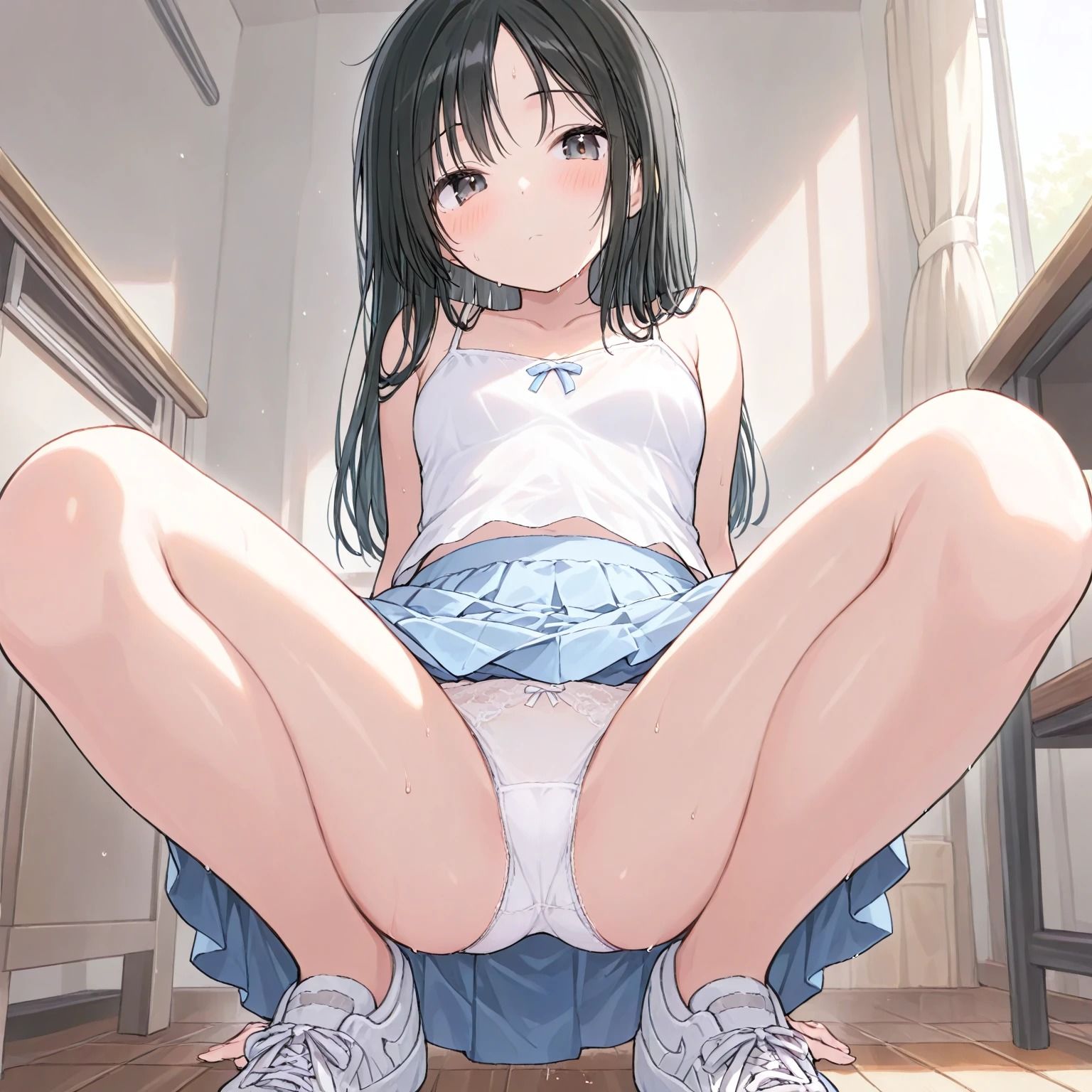 しゃがみパンチラ - サンプル画像 9