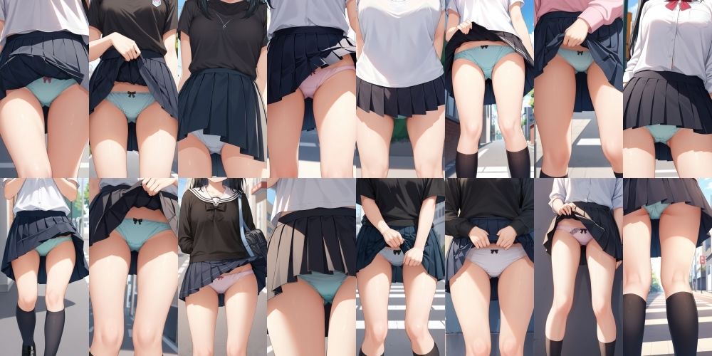 野外パンチラ盗撮2【500枚】 - サンプル画像 8