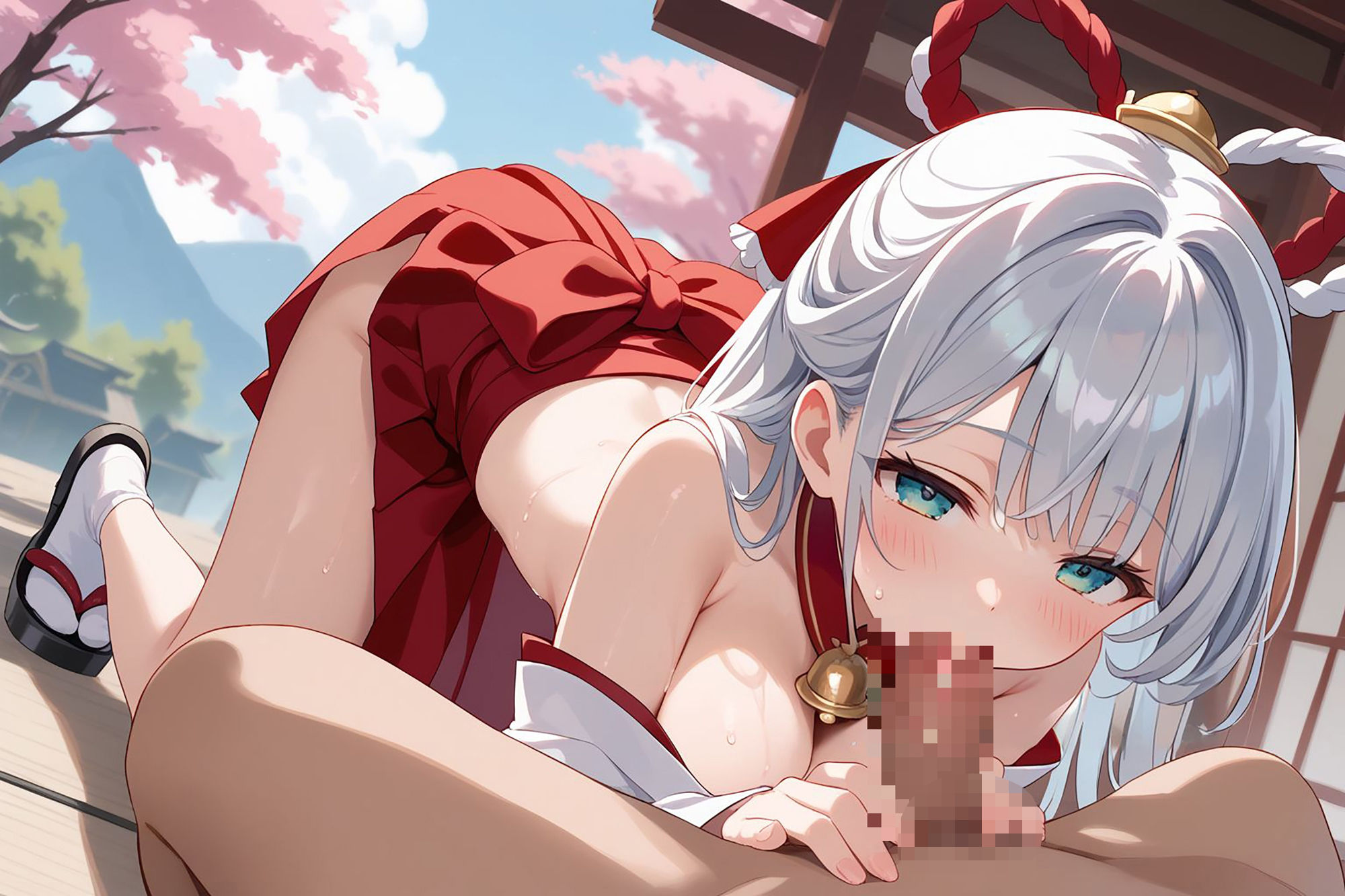 奉仕学園〜学園の可愛いギャルとヤリまくり生活！！〜巫女コスプレ編vol.2〜 【CG500枚】 - サンプル画像 6