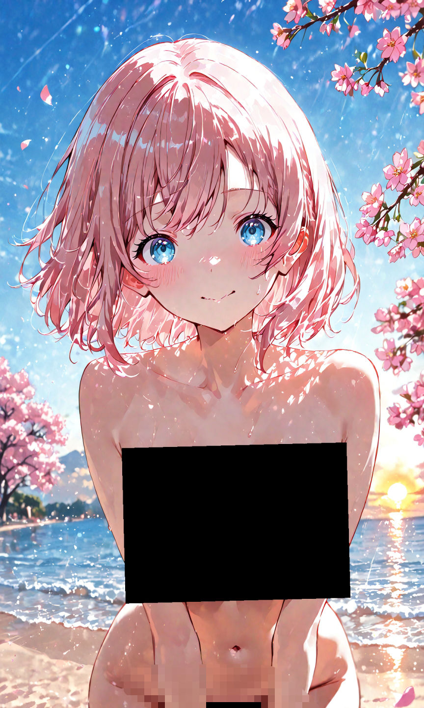 渡辺曜ちゃんのえっちな写真集〜春の晴れた朝の海編〜 - サンプル画像 3