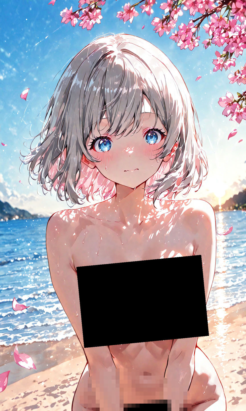 渡辺曜ちゃんのえっちな写真集〜春の晴れた朝の海編〜 - サンプル画像 4