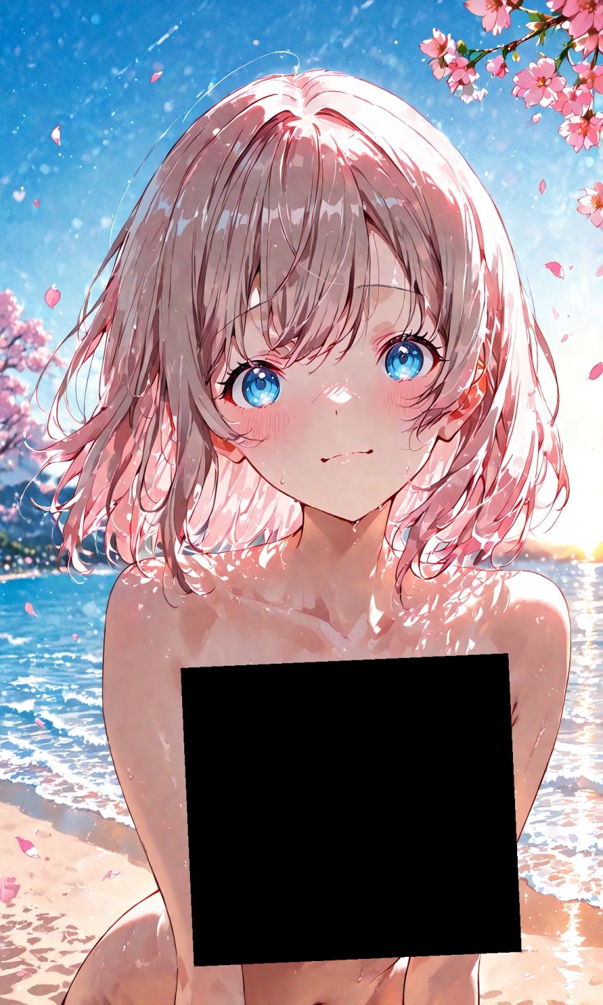 渡辺曜ちゃんのえっちな写真集〜春の晴れた朝の海編〜 - サンプル画像 5