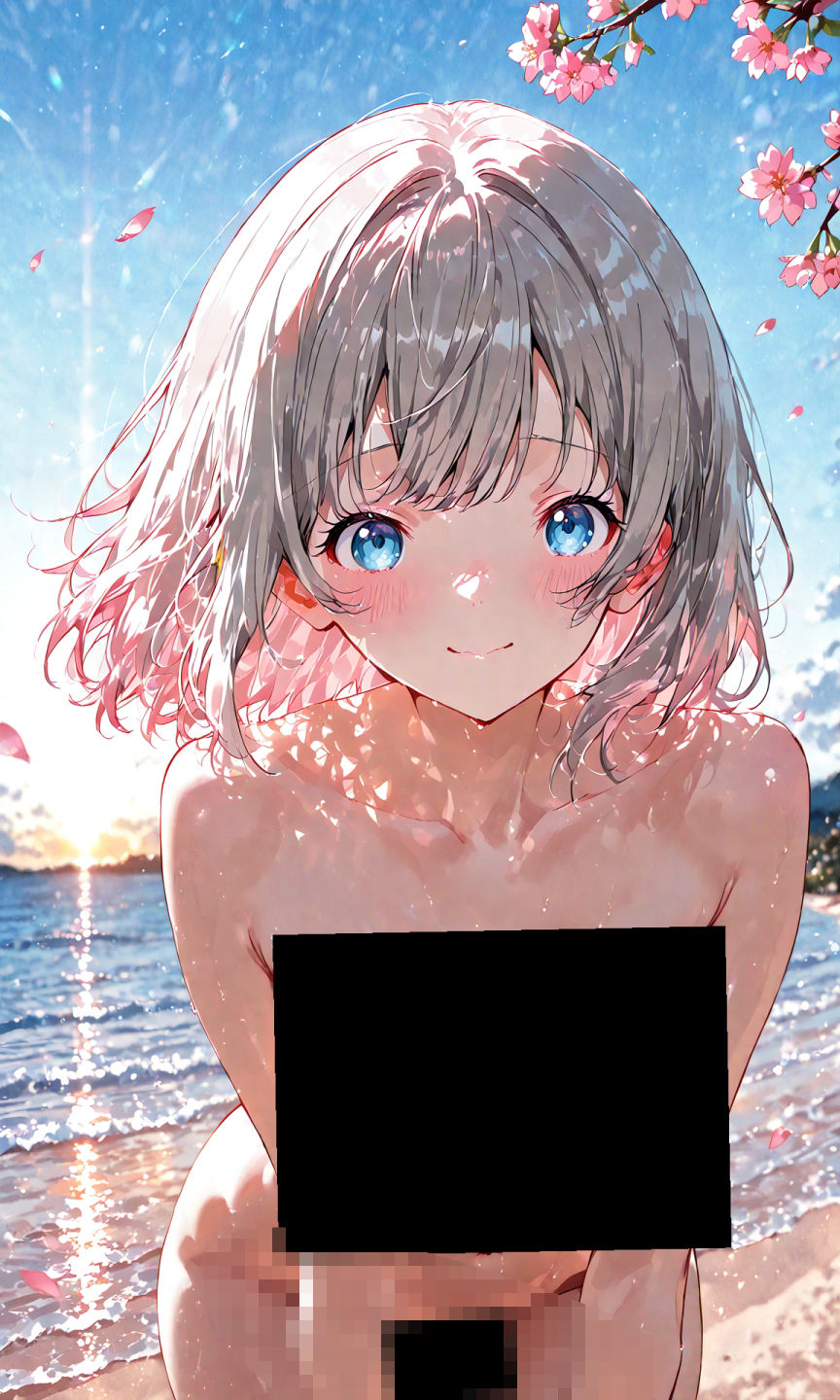 渡辺曜ちゃんのえっちな写真集〜春の晴れた朝の海編〜 - サンプル画像 6