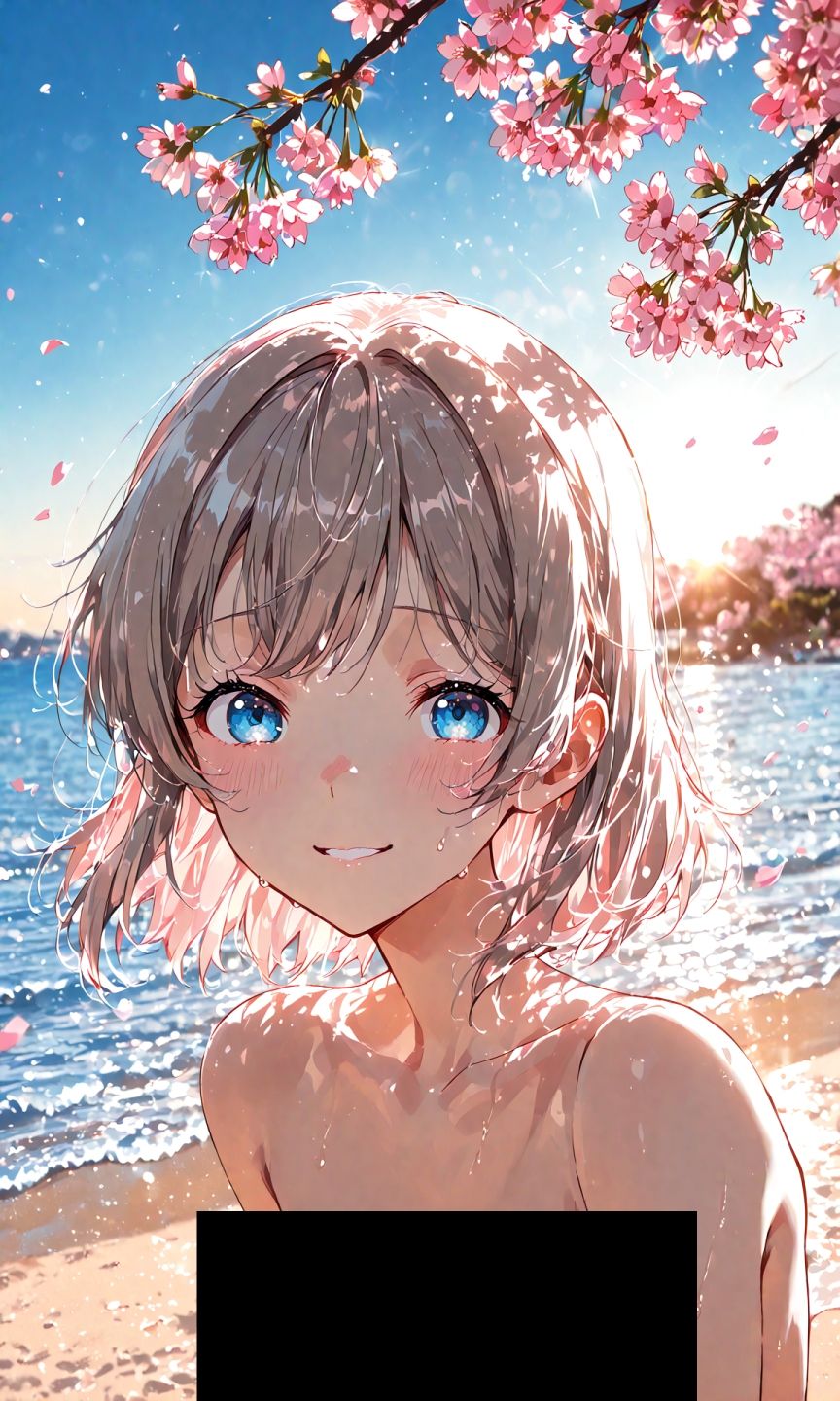 渡辺曜ちゃんのえっちな写真集〜春の晴れた朝の海編〜 - サンプル画像 7