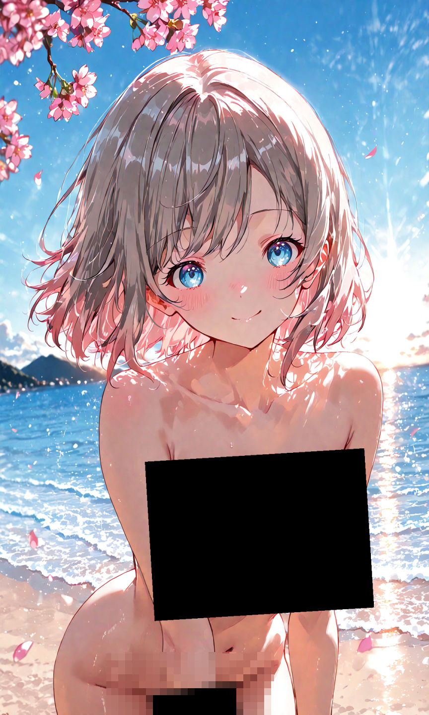 渡辺曜ちゃんのえっちな写真集〜春の晴れた朝の海編〜 - サンプル画像 9
