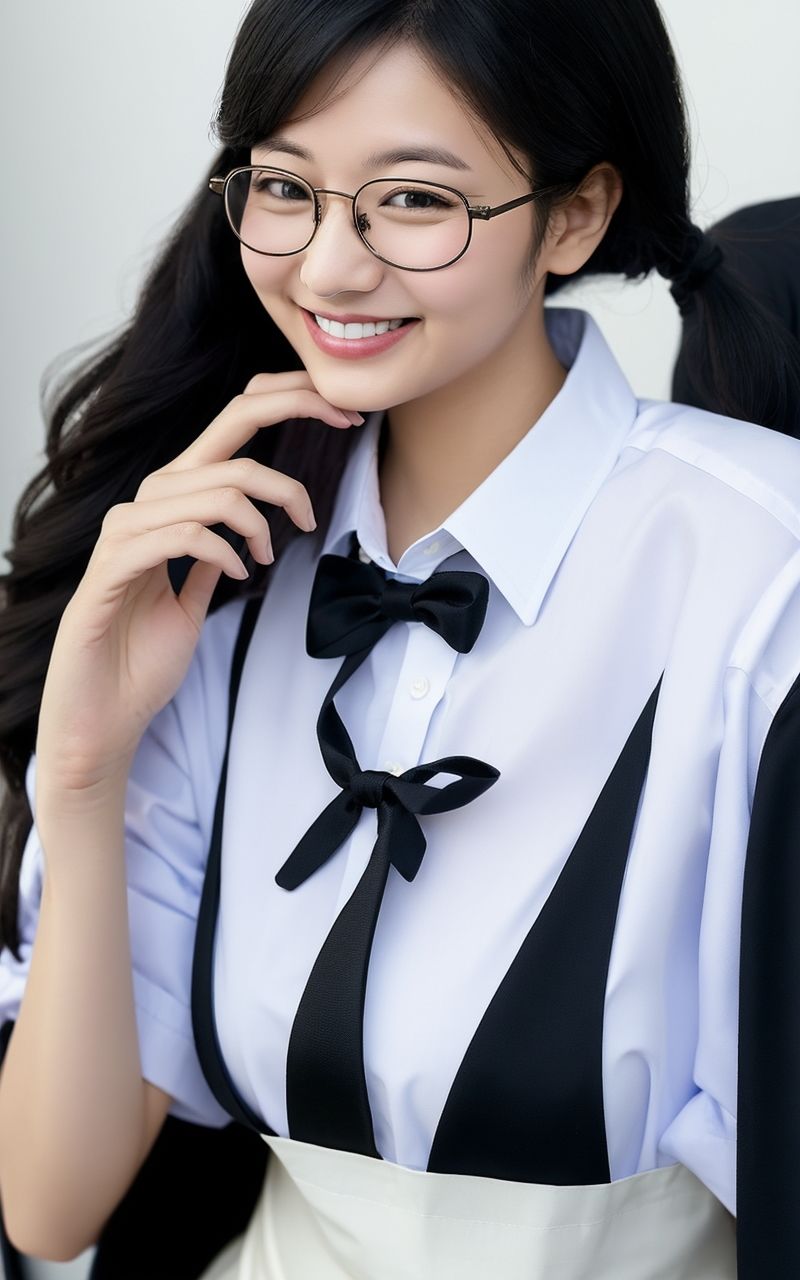 AI美女写真集┃眼鏡美人 - サンプル画像 1