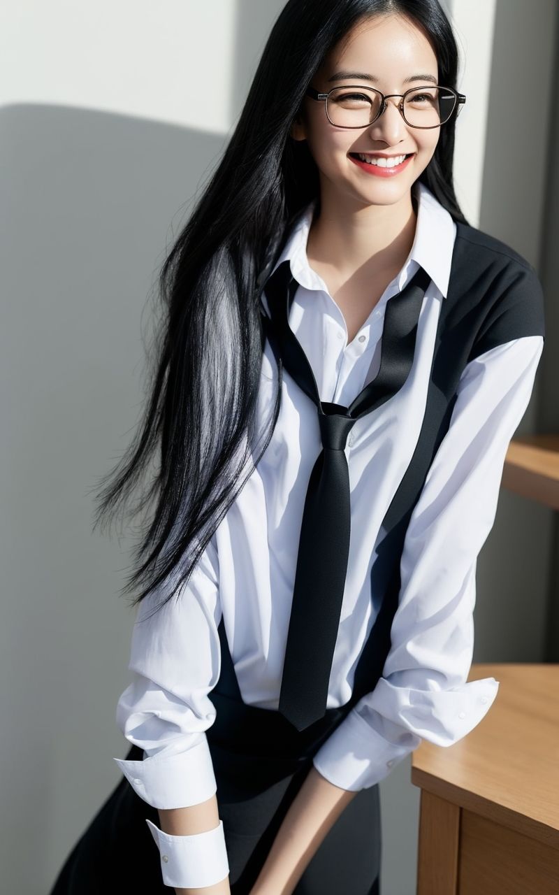 AI美女写真集┃眼鏡美人 - サンプル画像 3