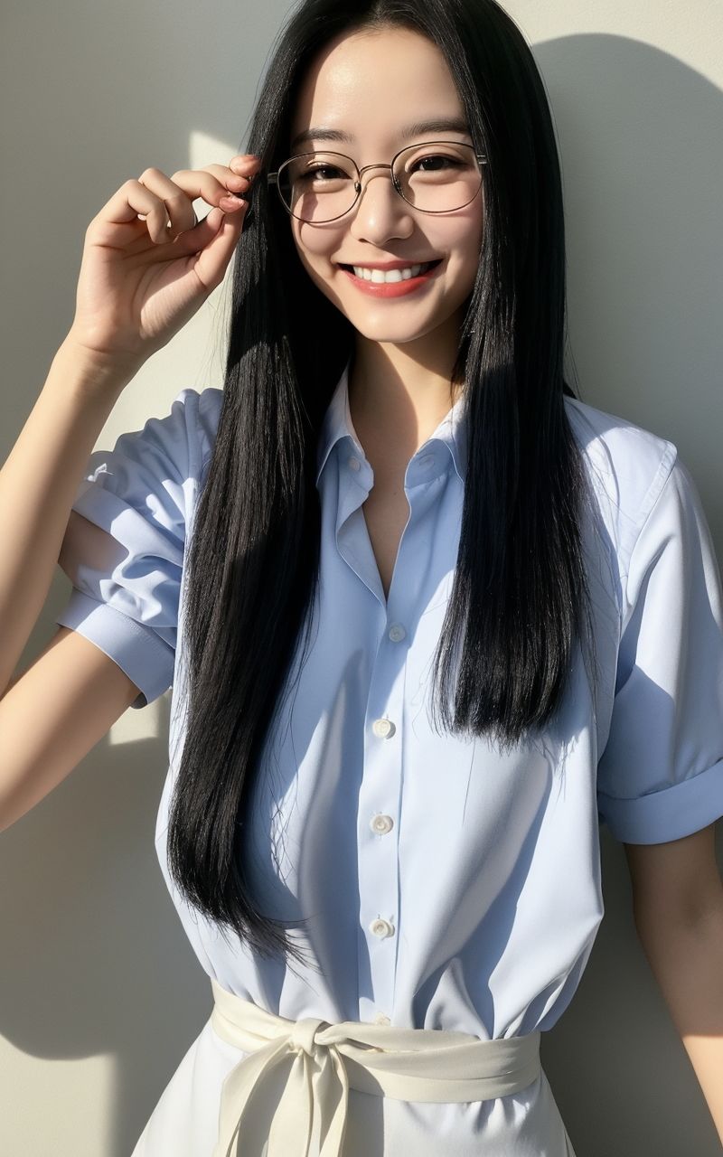 AI美女写真集┃眼鏡美人 - サンプル画像 8