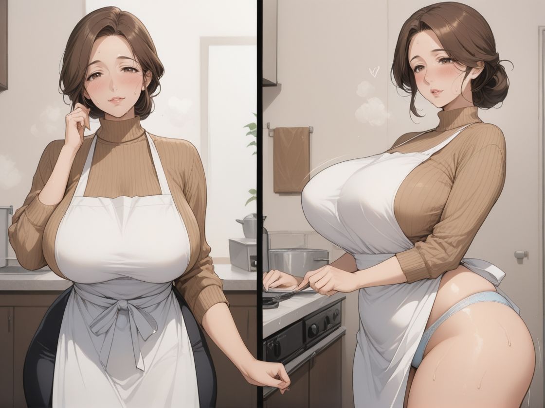 隣の人妻を突撃訪問して種付けプレスするまで - サンプル画像 1