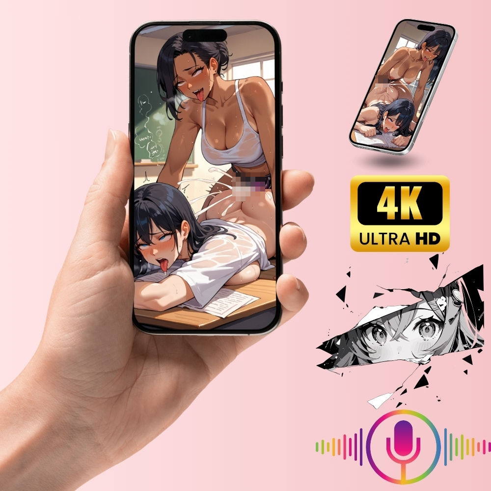 ヌチュヌチュッ！パンッパンッ！レズJKのペニバン潮吹きSEX・濃厚マン汁を飛び散らしながら連続絶頂【変態エロアニメ・豪華パック】 - サンプル画像 9