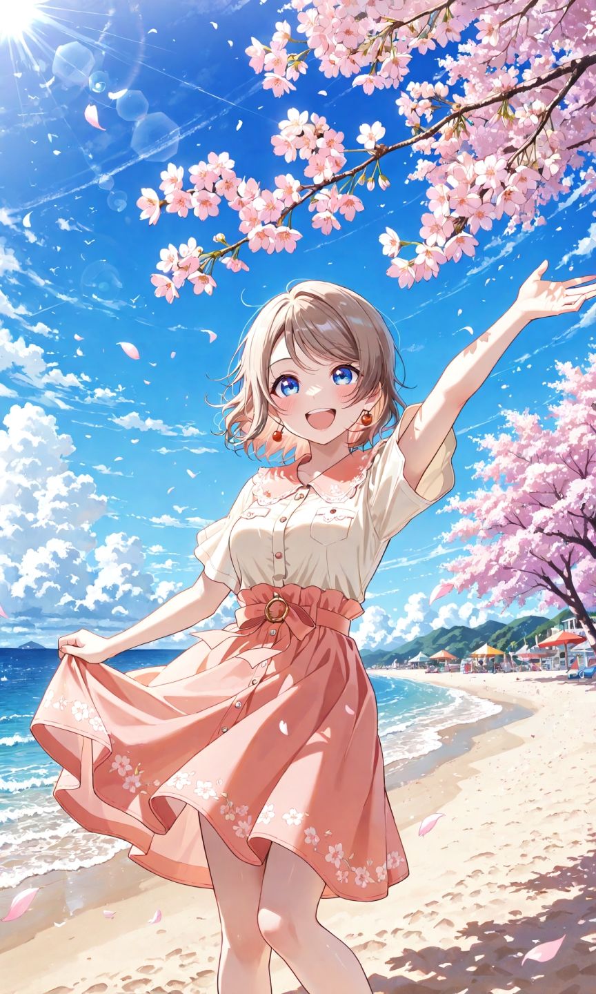 渡辺曜ちゃんの写真集vol.2〜春の晴れた昼の海編〜 - サンプル画像 1