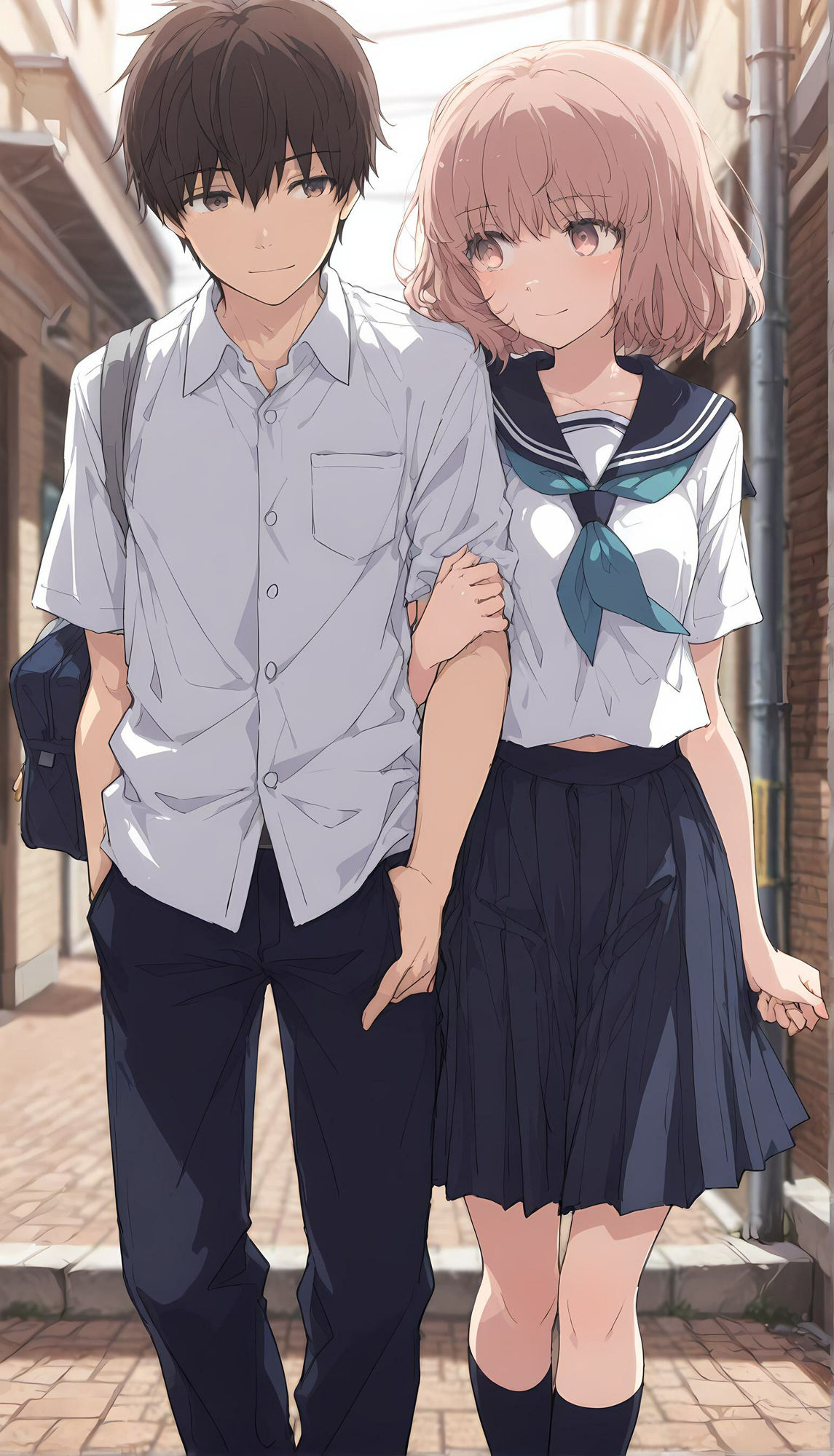 ゆるふわ茶髪美少女JKとの密着えっちが止まらない〜学校編〜 - サンプル画像 1