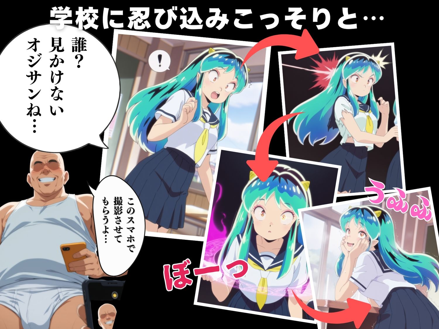 【寝取られ】うる星や◯ら ラ◯ 〜種付け、妊娠へ〜 - サンプル画像 2