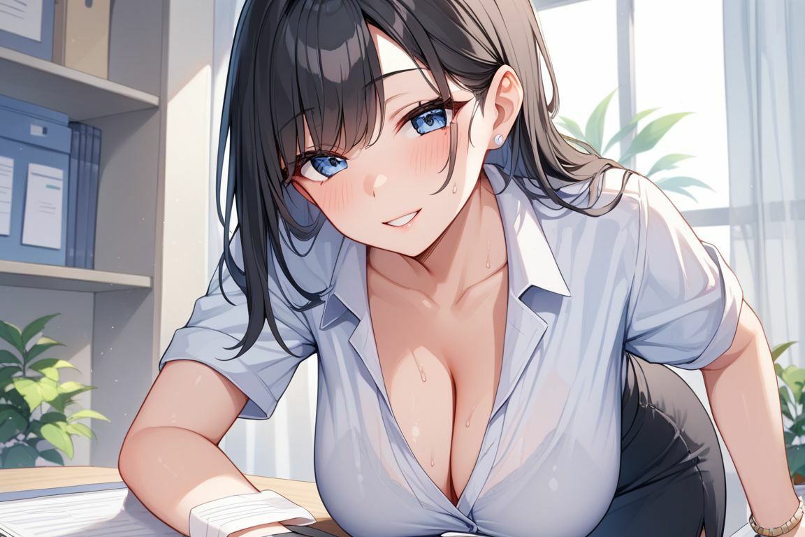 爆乳人妻上司 - サンプル画像 1