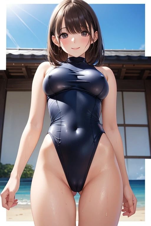 『ぬれた瞳、灼けた肌。』AIグラビア・真夏の記憶編 - サンプル画像 3