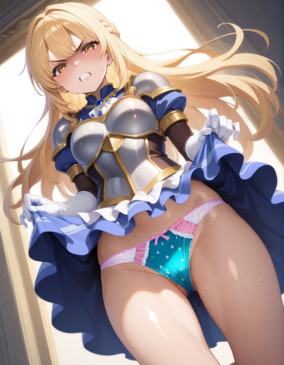 嫌な顔でパンツ見せてくる女騎士 - サンプル画像 8